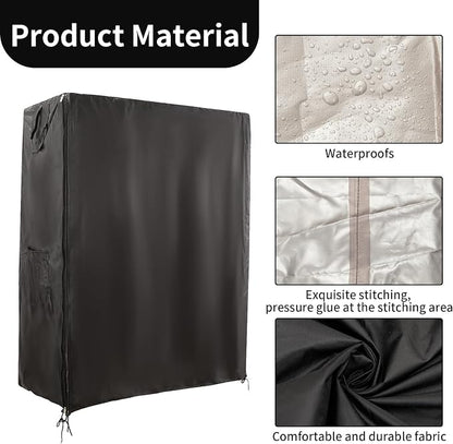 Bird Cage Covers for Night, 38”L×23”W×51”H, 420D Fabric Washable Waterproof - Image 6