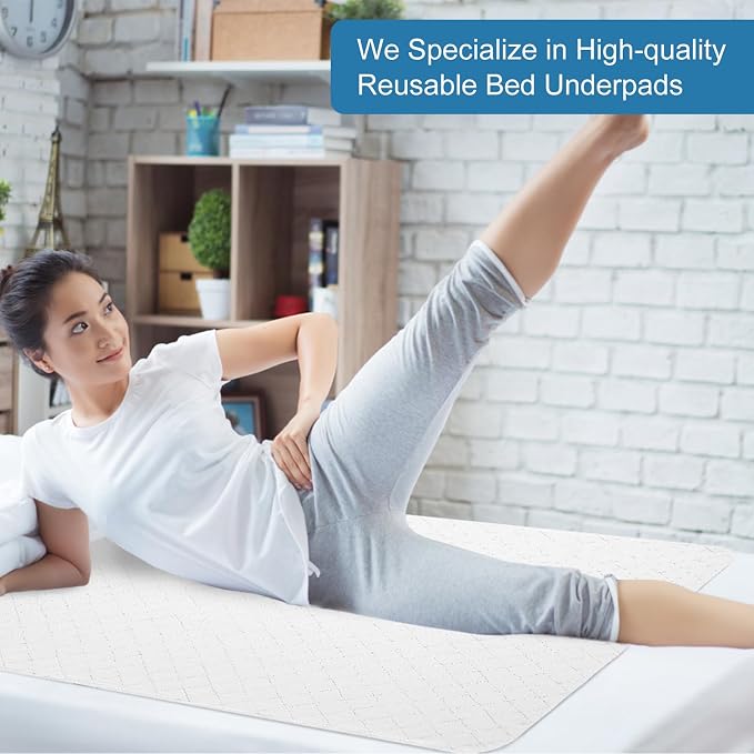 OUTCREATOR® Washable Bed Pads 34" x 56", Incontinence Mattress Protector - Image 7
