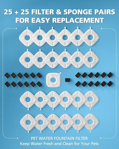50 Pcs Cat Water Fountain Filters - Image 9