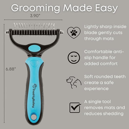 Freshly Bailey Dematting Comb for Cats and Dogs, Mat Remover and Deshedding - Image 5