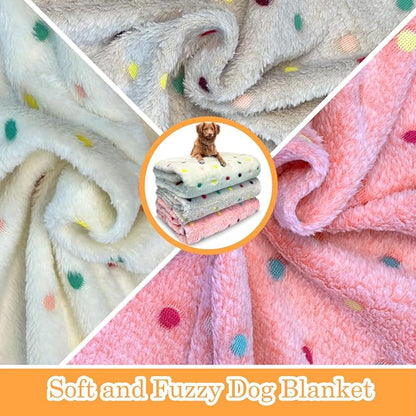 Dog Blankets for Small Medium Dogs Washable, 3 Pack Pet Blanket Washable 30" x - Image 3