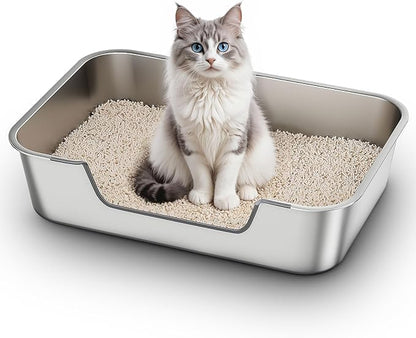 Stainless Steel Cat Litter Box by Unknown