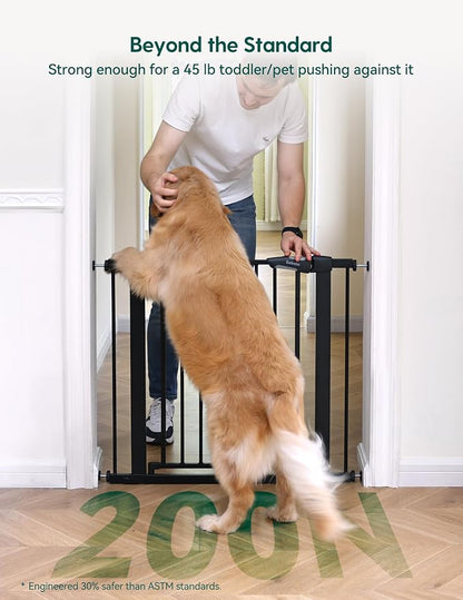 Babelio 36" Tall Baby Gate, PressGuard P7, 29-55" Auto Close Pressure Mounted - Image 2