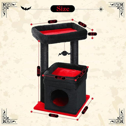 PEQULTI Cat Tree Gothic Cat Tower - Image 5