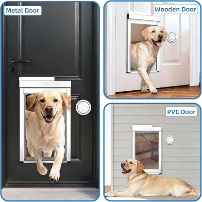 Large Dog Door for Door, Electronic Pet Automatic Door Smart Aluminum Dog Door - Image 8