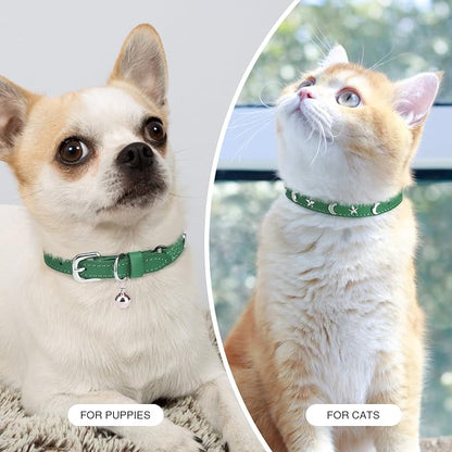 Leather Cat Collars for Boy Girl Cats - Image 7