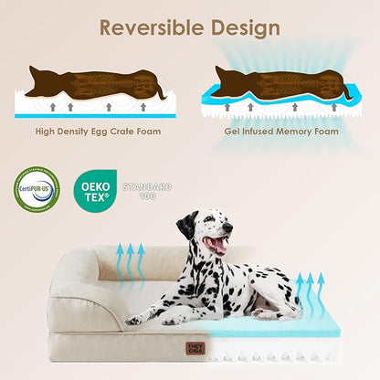 EHEYCIGA Orthopedic Dog Beds for Large Dogs, Waterproof Memory Foam Large Dog - Image 4