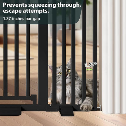 51'' Extra Tall Cat Gate for Doorways Hallways 30-40.9'' Wide, Pressure Mounted - Image 3