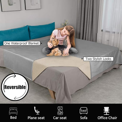 Ameritex Pet Bed Blanket Reversible 100% Waterproof Velvet Super Soft - Image 5