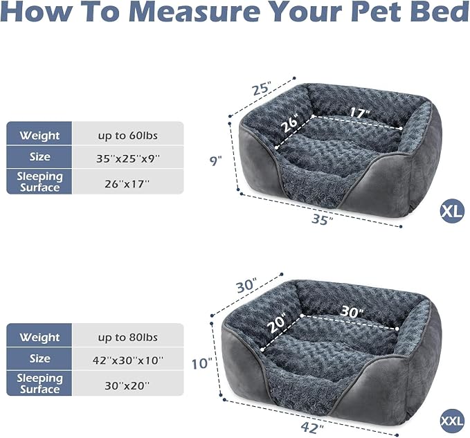INVENHO X-Large Dog Bed for Large, Small Dogs - Image 5