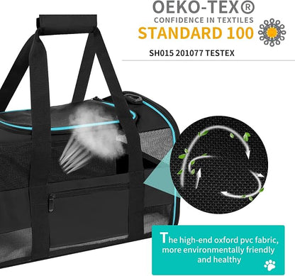 Soft - Sided Pet Carrier for Cats and Small Dogs, Airline - Approved, Foldable - Image 4
