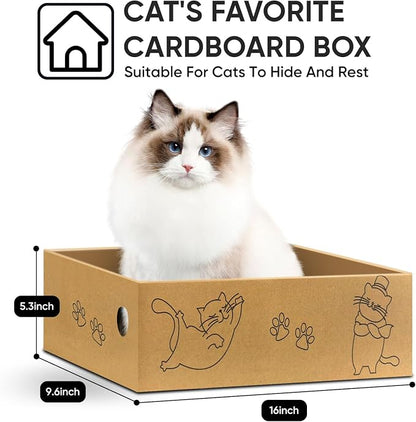 AGYM Cat Scratcher, 26 inch L Shape Cat Scratching Pad - Image 4