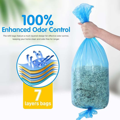 Cat Litter Refills Bags 8 Pack Enhanced Odor Control Litter Refills Compatible - Image 2