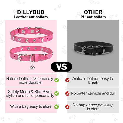 Leather Cat Collars for Boy Girl Cats - Image 5