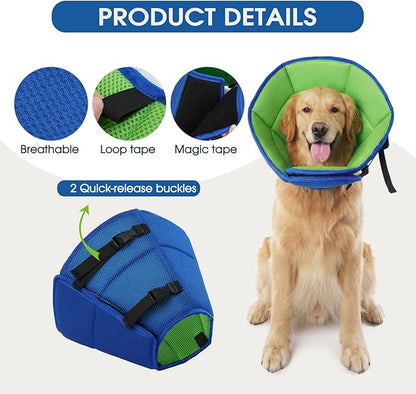 Dog Cone for Large Dogs After Surgery, Adjustable Soft Recovery Cone Collar for - Image 4