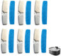 6 Packs Dog Water Fountain Filters & 6 Packs Pump Filters Sponges Replacement by Unknown