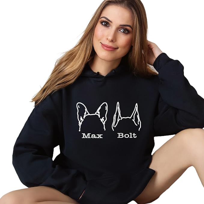 Custom Dog Mom Shirt for Women Pet Ears Sweatshirt - Image 9