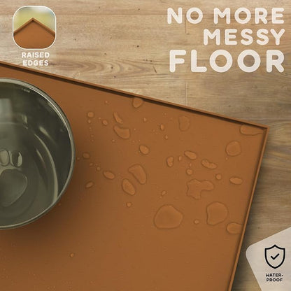 Dog Food Mat - 24x15 Raised Edges Dogs Mat - Image 5
