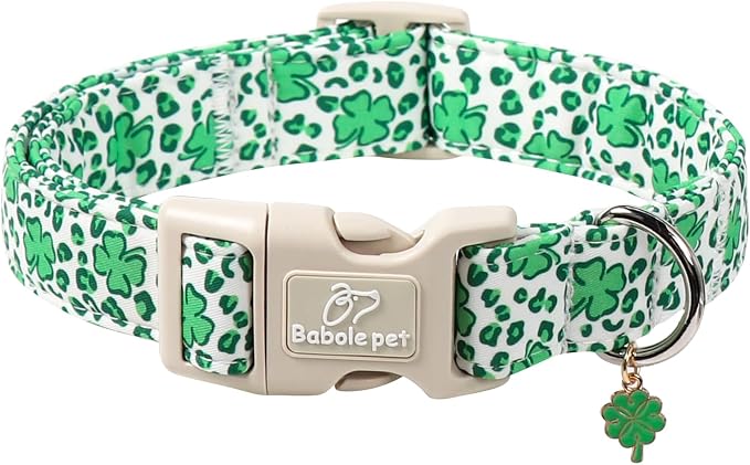 St Patricks Day Dog Collar for Small Dogs by Babolepet