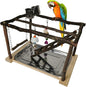 Tfwadmx Parrots Playstand Bird Play Gym Cockatiel Playground Wood Perch Stand by Tfwadmx