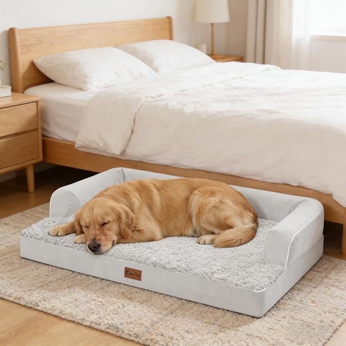 Orthopedic Dog Beds for Extra Large Dogs, Waterproof Egg Crate Foam XL Dog Bed - Image 9