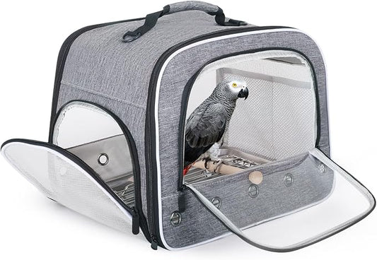 halinfer Bird Carry Carrier to Transport Large Size Parrot, Portable Bag by halinfer