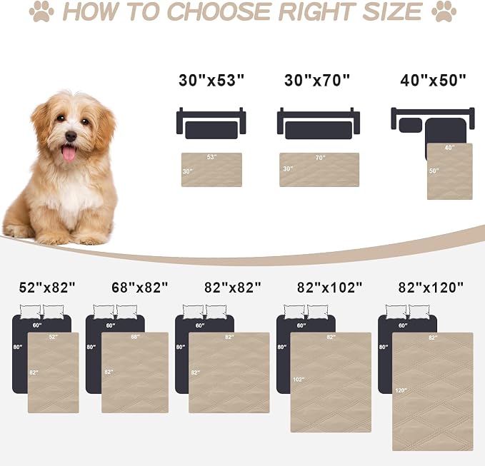 Smiry Waterproof Dog Bed Cover Blanket 30x53, Soft Reversible Pet Blanket - Image 6