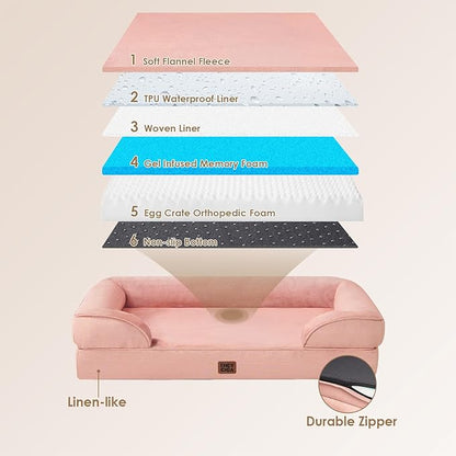 EHEYCIGA Orthopedic Dog Beds for Large Dogs, Waterproof Memory Foam Large Dog - Image 2
