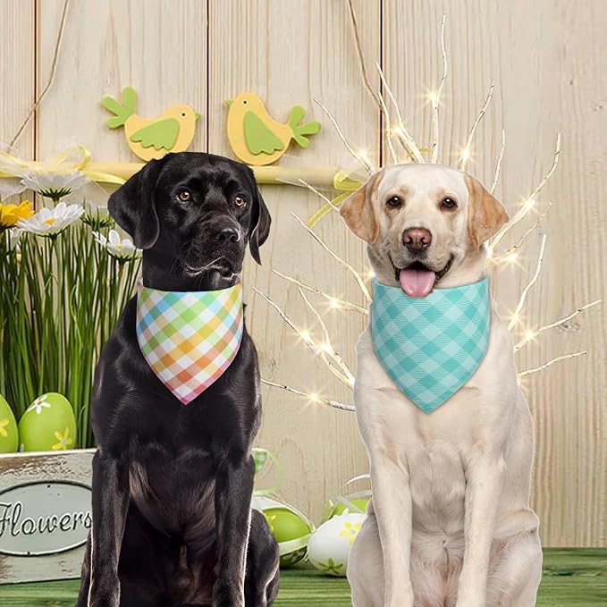 Easter Dog Bandana Small 2PCS, Colorful Scarf - Image 5