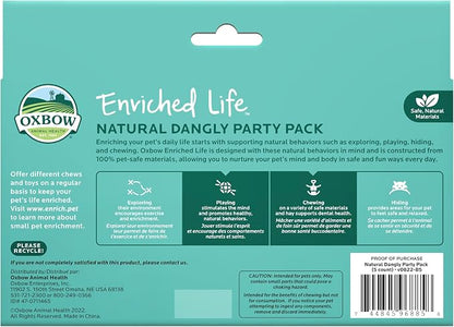 Oxbow Enriched Life Natural Dangly Party Pack, Rabbit Toys, Guinea Pig Toys - Image 2