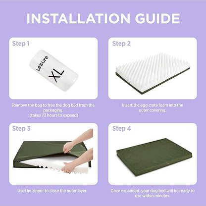LE SURE Outdoor Waterproof Dog Bed - Image 4