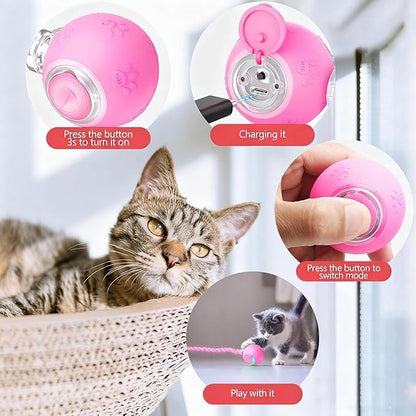 FUNNYDUCK Speed 2.0 Tail Interactive Cat Toy – Motion-Activated Rolling Ball - Image 3