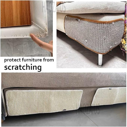 HAOZAIKEJI Cat Scratcher Mat Sofa Protector Natural Sisal Cat Scratching Mat - Image 2