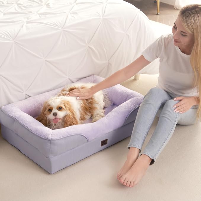 EHEYCIGA Orthopedic Dog Bed for Medium Dog, Waterproof Liner & Washable - Image 8