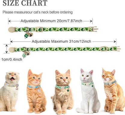 Unique style paws 2 Pack St. Patrick's Day Kitten Collar Breakaway - Image 3