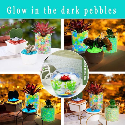 Glow in The Dark Stones 1000 Pcs Glow Pebbles Aquarium Rocks - Image 5