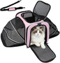 Double Expandable Cat Carrier, Airline Approved Soft-Sided Pet Travel Carrier by Srinlon