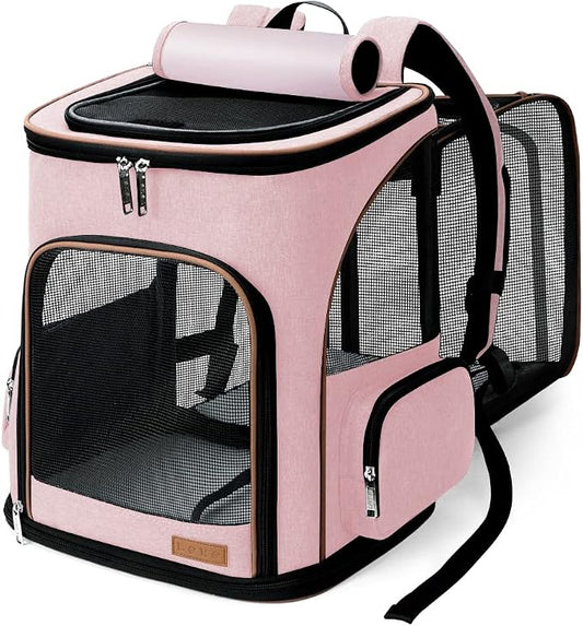 Lekereise Pet Carrier Backpack Expandable Cat Backpack by Lekereise