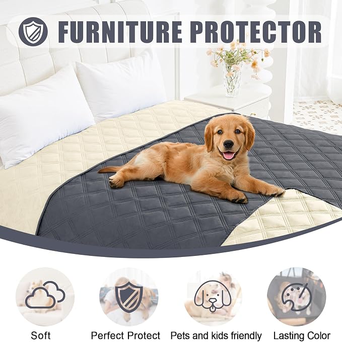 Smiry Waterproof Dog Bed Cover Blanket 30x53, Soft Reversible Pet Blanket - Image 8