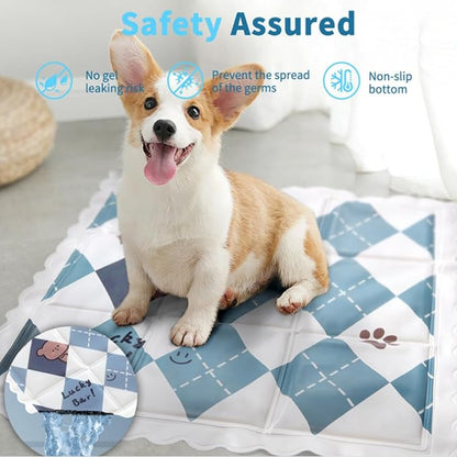 Dog Cooling Mat 13.7” x 13.7” Pet Summer Self-Cooling Pad - Image 2