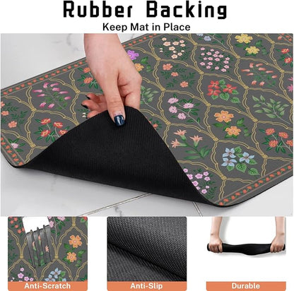 Absorbent Pet Dog Bowl Mat for Food and Water, Pet Cat Food Feeding Mat - Image 4