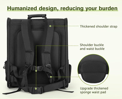 Pecute Pet Carrier Backpack, Large Cat Carrier Backpack, Expandable cat Backpack - Image 4