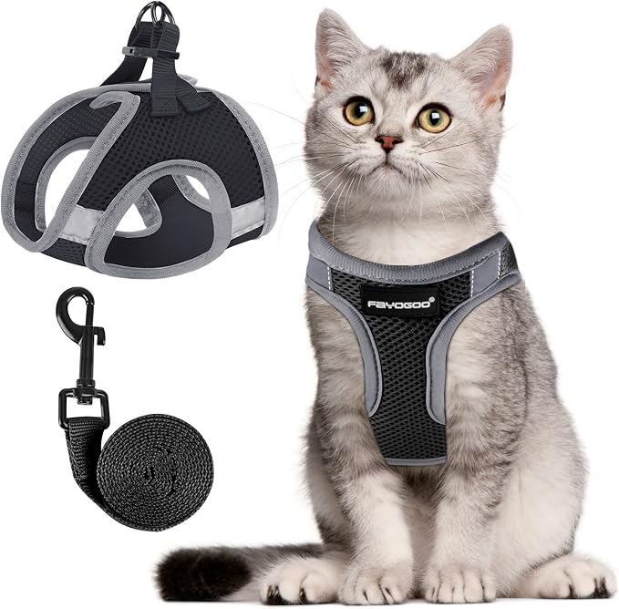 FAYOGOO Cat Harness, Cat Leash and Harness Set by FAYOGOO