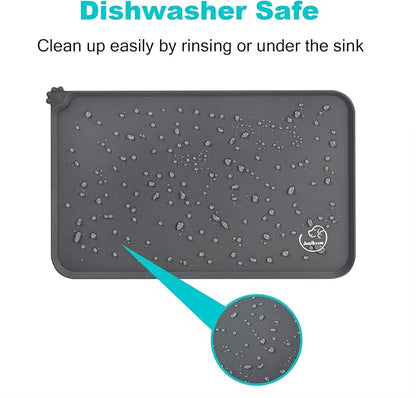 Silicone Waterproof Dog Cat Pet Feeding Mats, Non Slip, Easy Clean Pet Dog Cat - Image 6