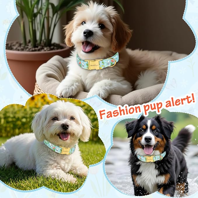 Easter Dog Collar for Medium Dogs, Easter & Spring Theme Medium Dog Collar - Image 6
