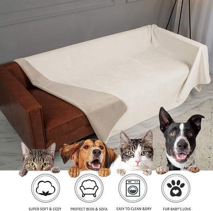 Ameritex Pet Bed Blanket Reversible 100% Waterproof Velvet Super Soft - Image 4