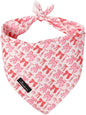 ARING PET Valentine's Day Dog Bandana, Cute Pink Bow Pet Bandanas Scarf by ARINGPET