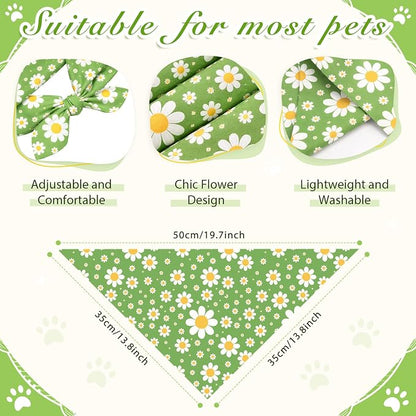 Weewooday 50 Pcs Spring Dog Bandanas Bulk - Image 3