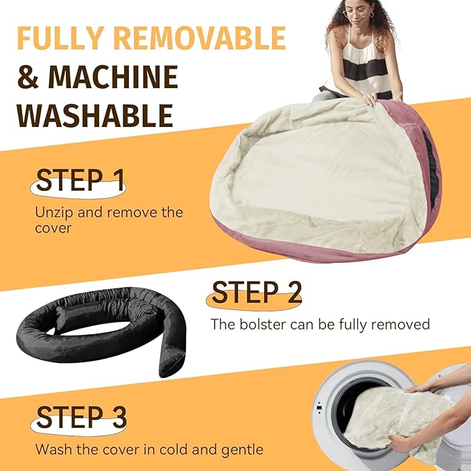 Orthopedic Washable Large Dog Bed: Cooling Dog Bed - Image 5