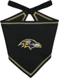 Pets First NFL Baltimore Ravens TIE Bandana, Size Large/X-Large. Dog Bandana by PETSFIRST
